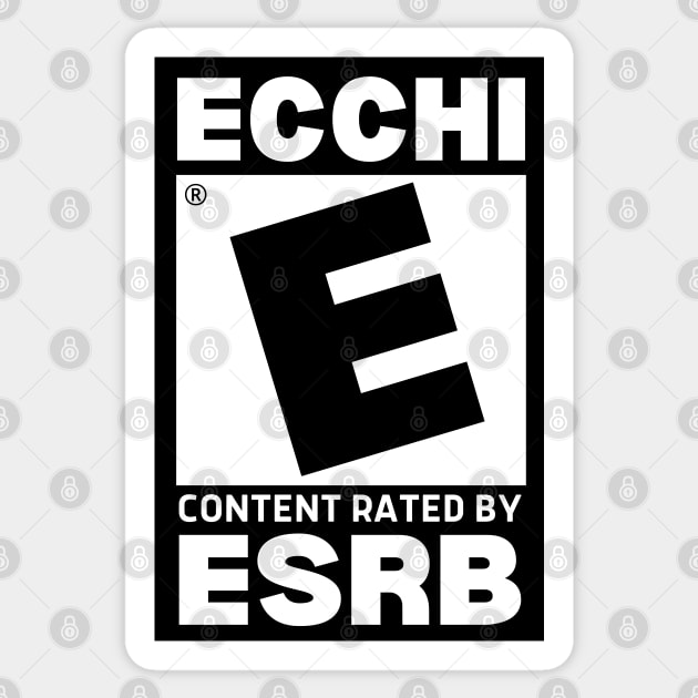 ECCHI Content Rating - Rated E Sticker by cocorf